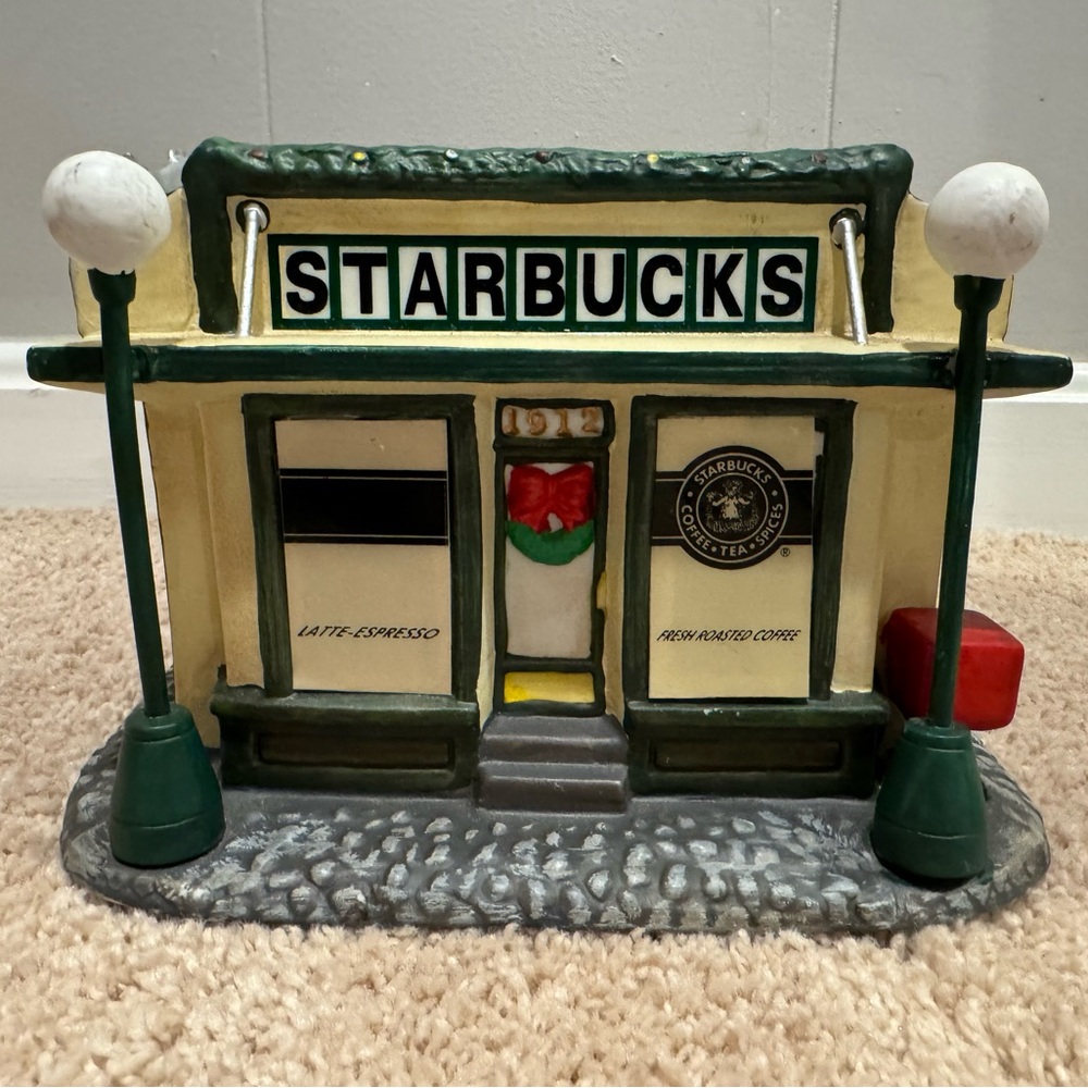 Vintage 1999 Starbucks Snow Village Pike Place Market